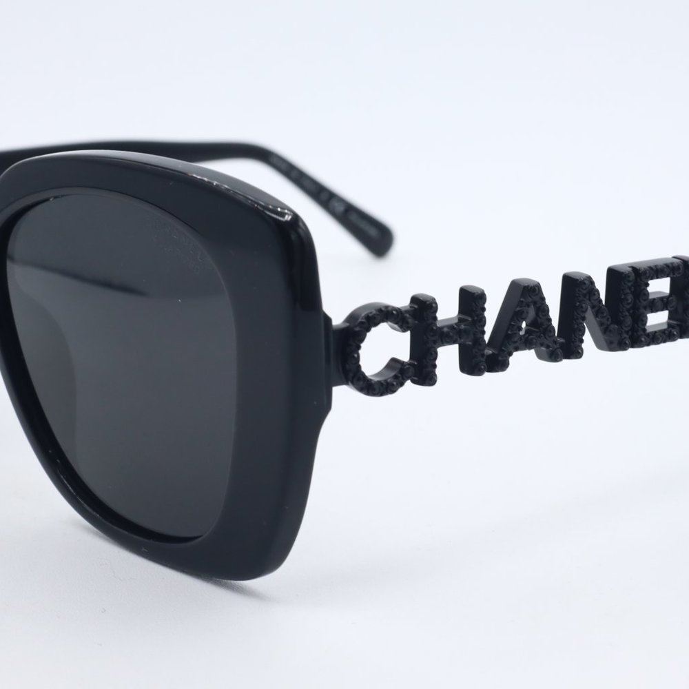 NEW!! CHANEL 5422-B c. 501/T8 Polarized Sunglasses Black 2024 - Picture 1 of 7